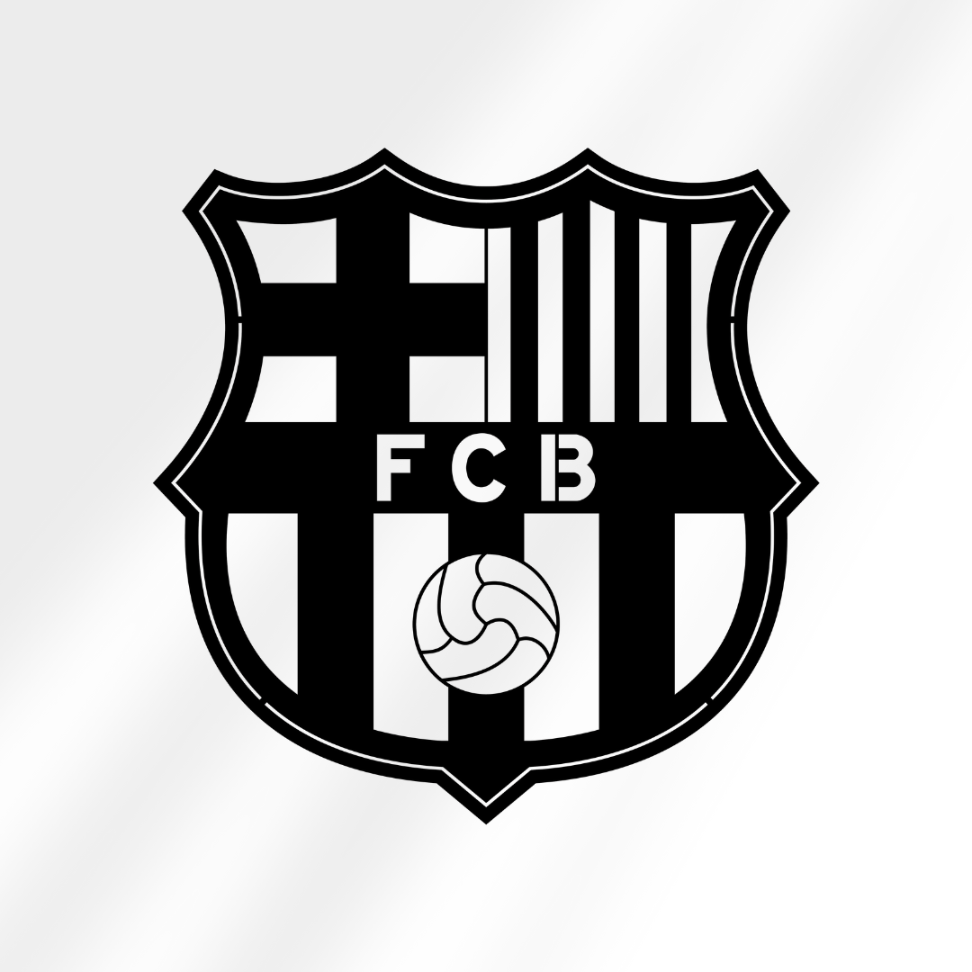 FC Barcelona wanddecoratie van 45x45 cm, gemaakt van 2 mm dik staal met matte poedercoating. Iconisch clublogo voor een sportieve en moderne uitstraling.