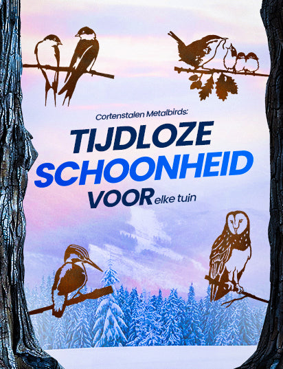 Metalbird tuinbeelden van metaal - kunstzinnige en weerbestendige decoratie voor je tuin