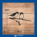 Cortenstalen Ringmussen Tuindecoratie 30x20 cm – Duurzaam, Roestend & Eenvoudig te Bevestigen