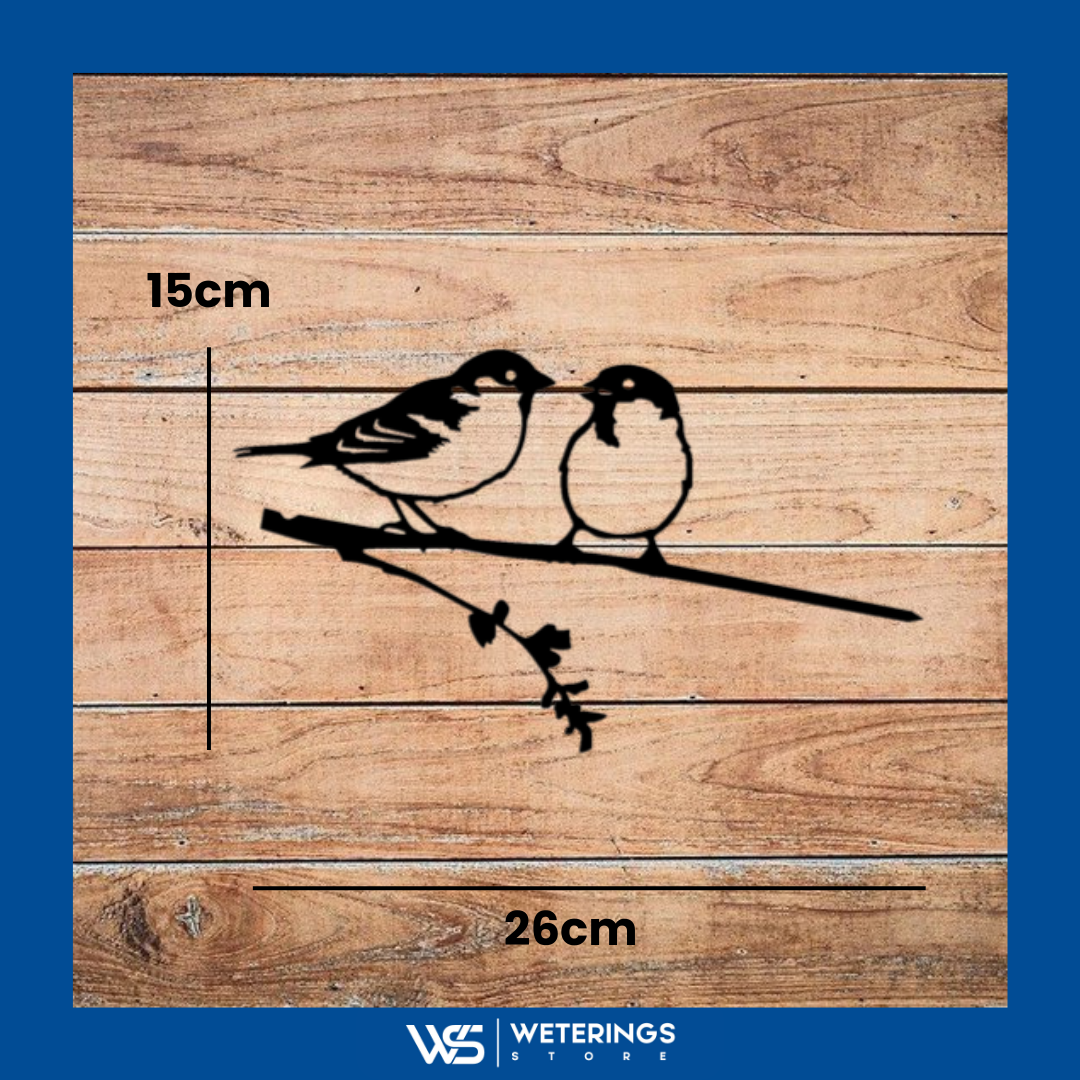 Cortenstalen Ringmussen Tuindecoratie 30x20 cm – Duurzaam, Roestend & Eenvoudig te Bevestigen