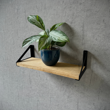 Shelf bracket corner 150mm set of 2 – Powder coated steel for sturdy wall mounting