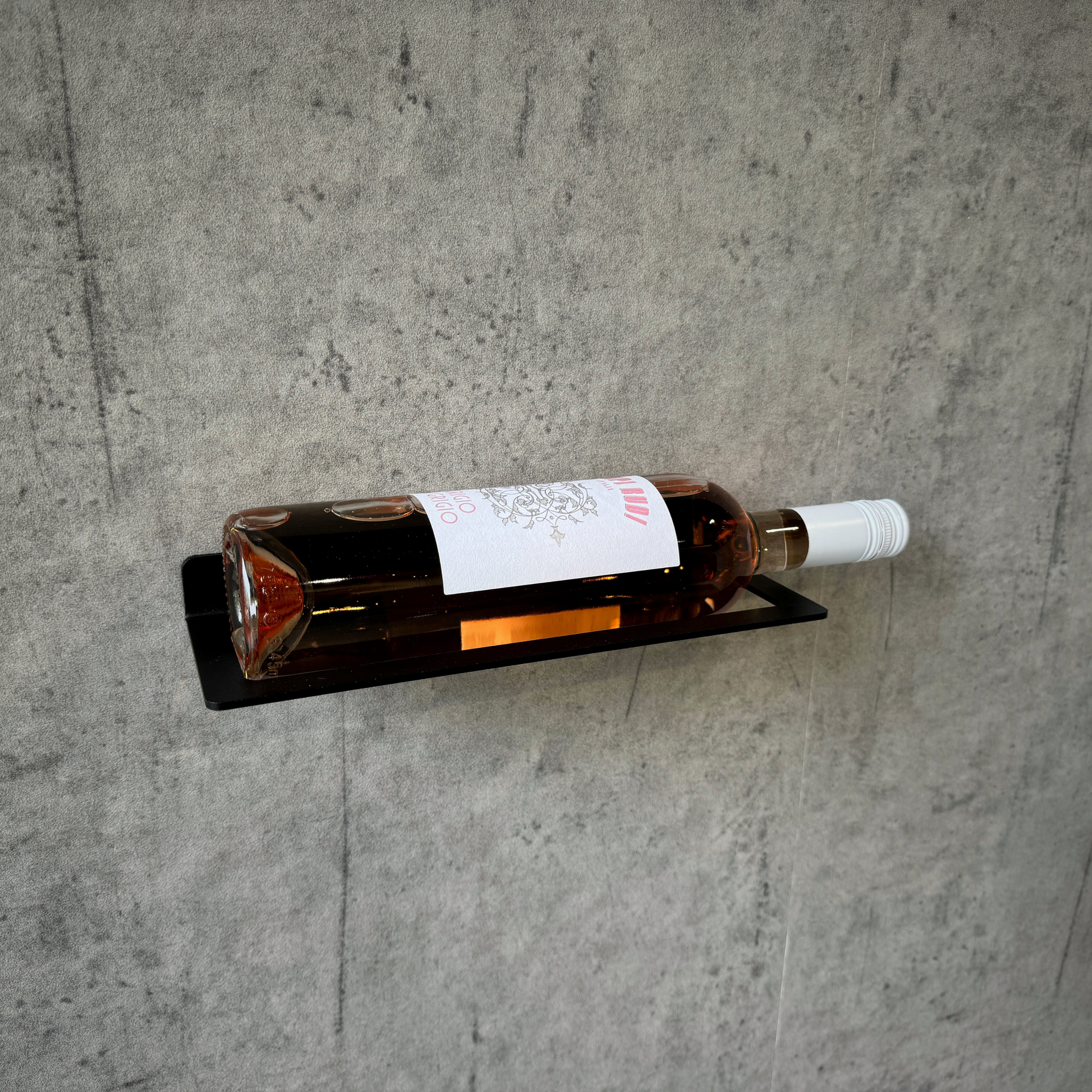 Wine bottle holder horizontal | 1 bottle | Powder coated steel