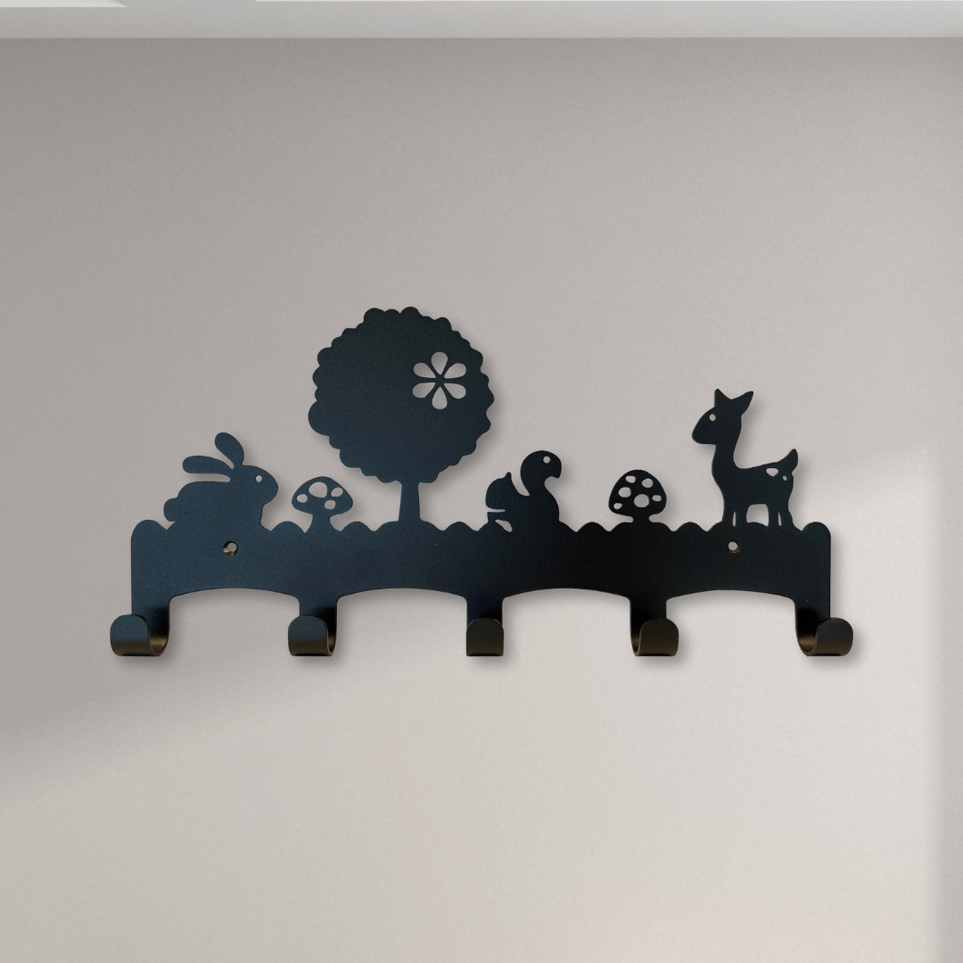 Miffy Children's Coat Rack - Steel - 400mm - 5 Hooks - Top Quality